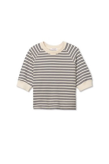 Perfect White Tee Effie French Terry Bubble Sleeve Sweatshirt