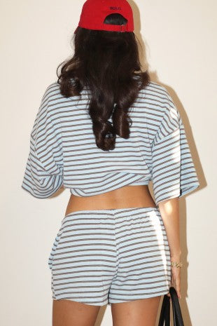 The Blair Stripe Tie Waist Short
