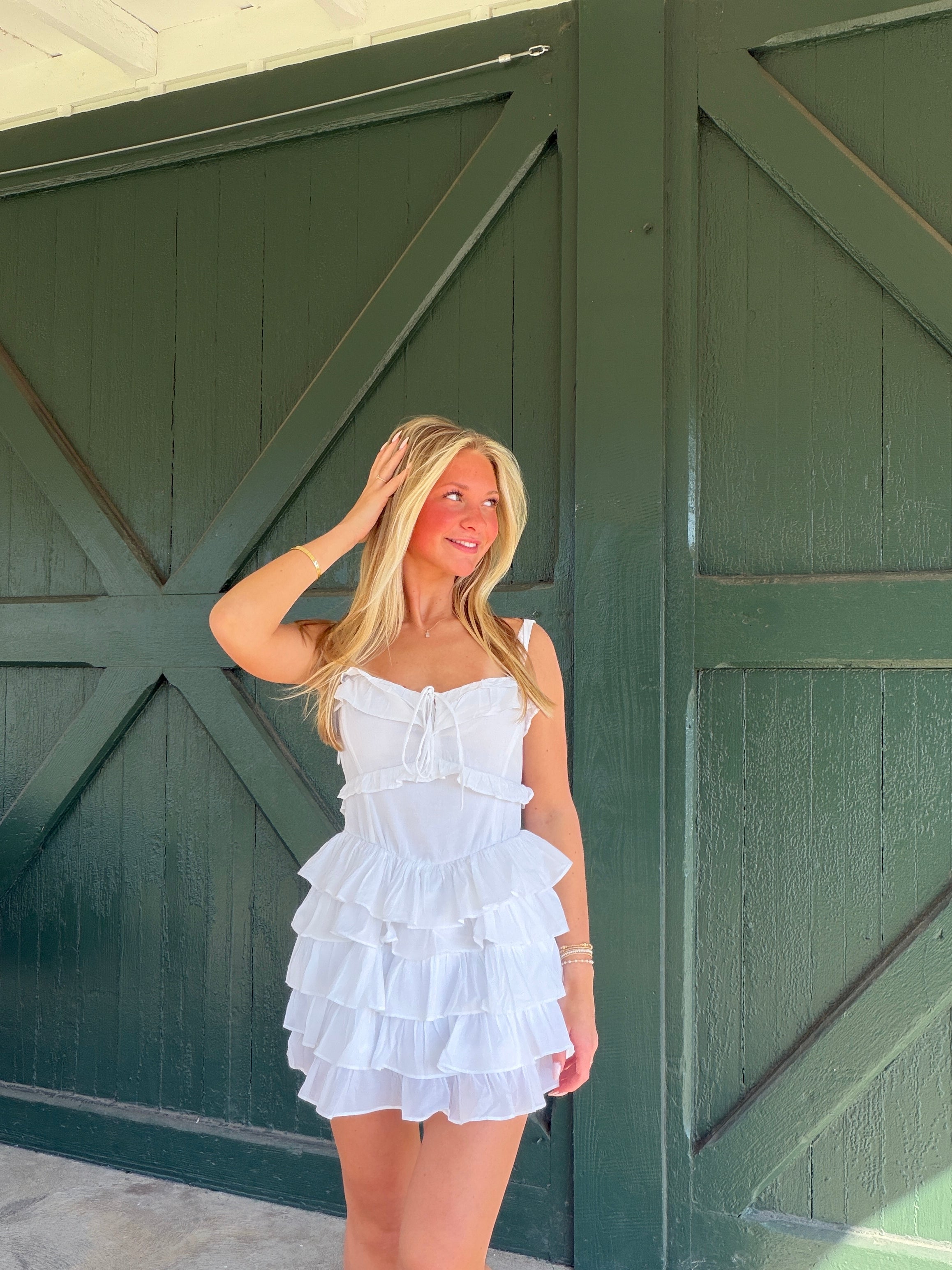 Show Me Your Mumu Lucia White Voile Romper