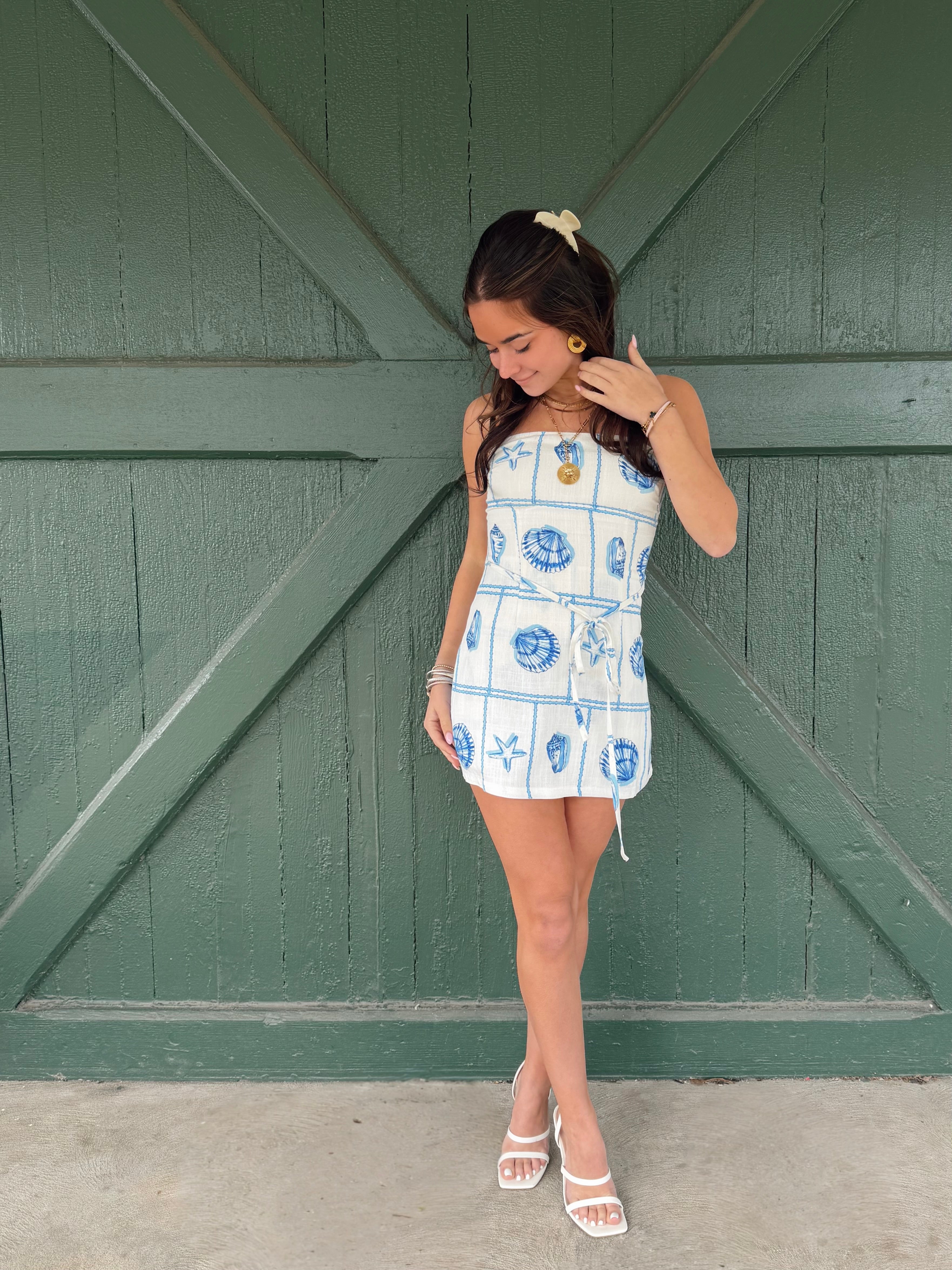 The Amalfi Shell Romper Dress