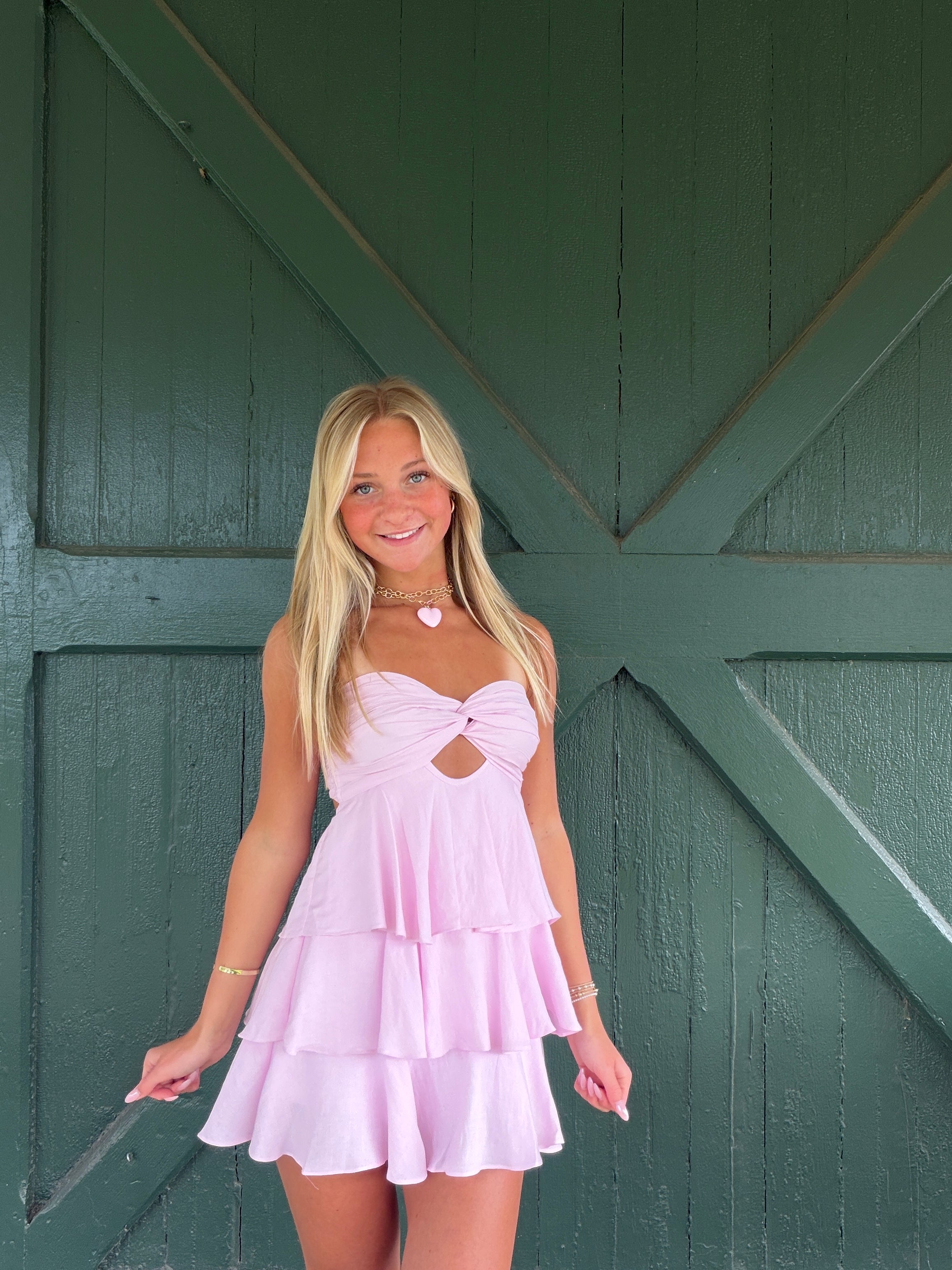 The Marbella Mini Dress -Pink