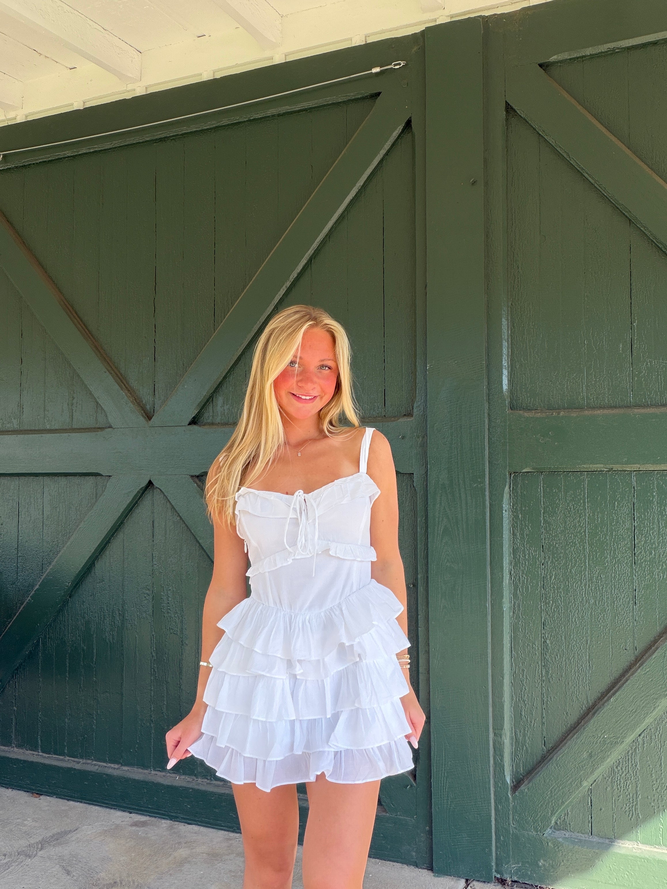 Show Me Your Mumu Lucia White Voile Romper
