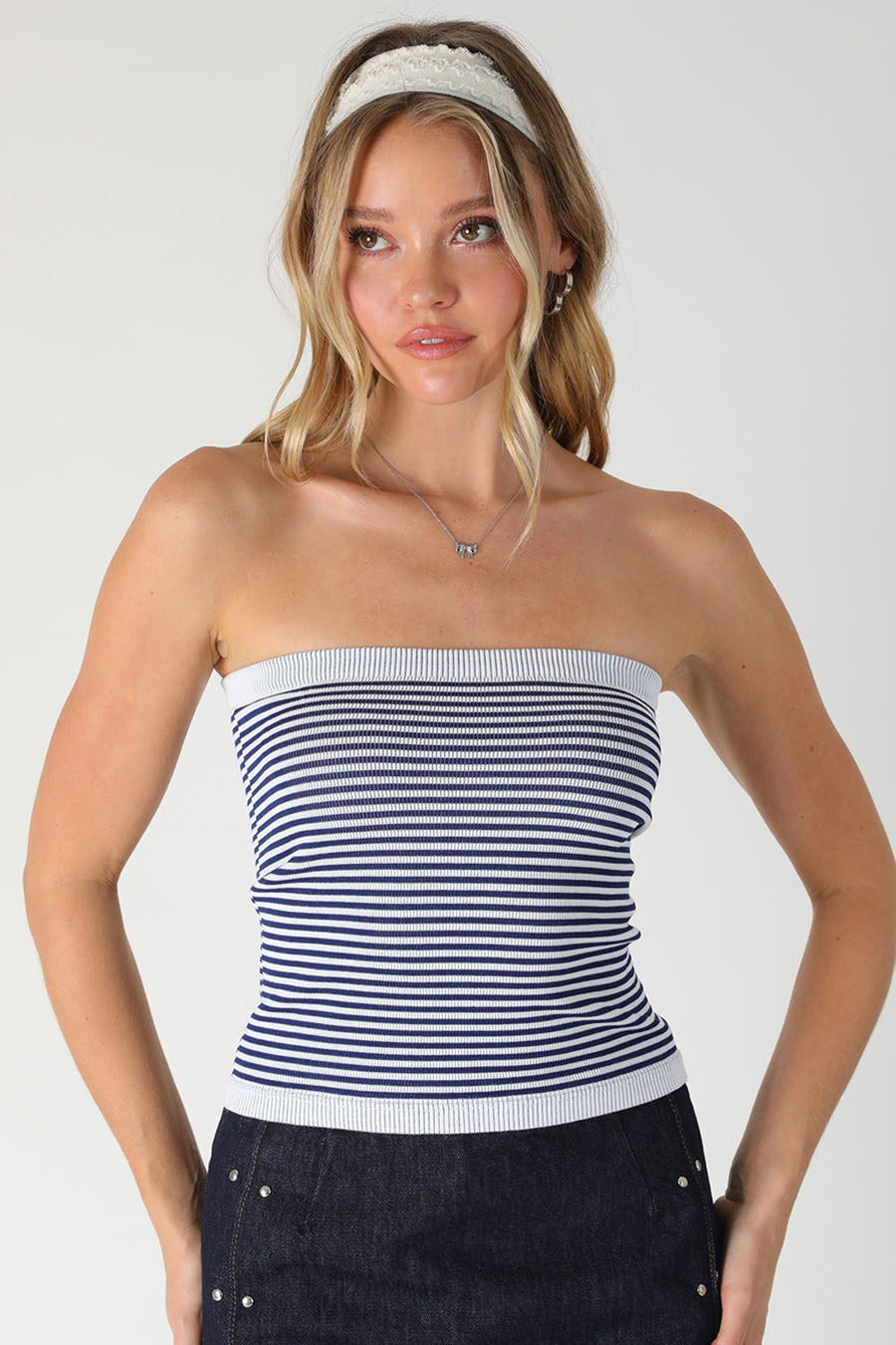 Tali Seamless Modal Stripe Tube Top