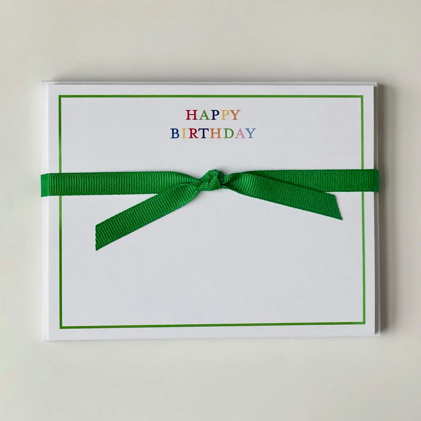 Happy Birthday Flat Note Cards – Set of 10 by Georgetown Paperie