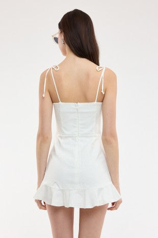 The Summer Party Romper Dress-White