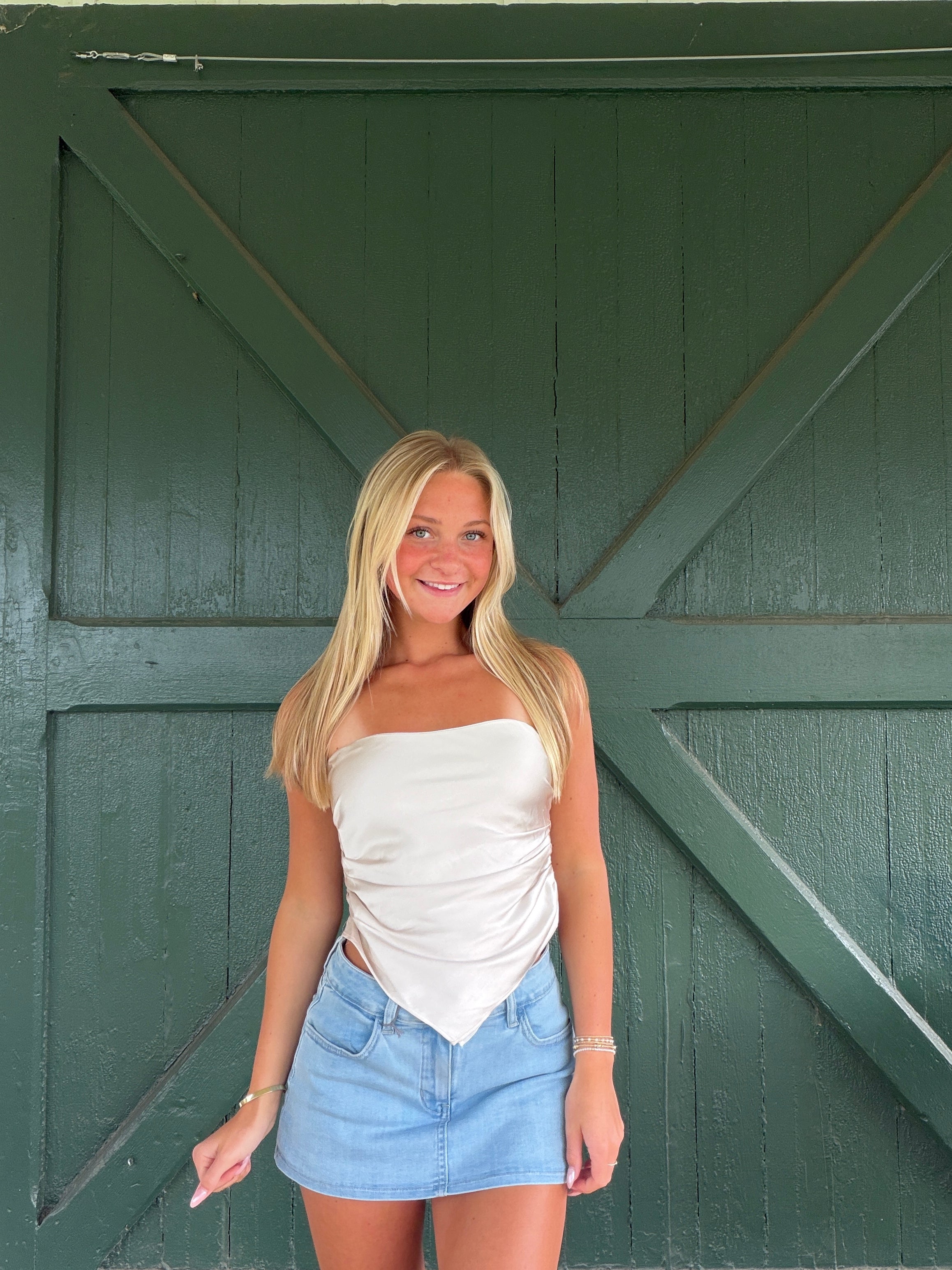 The Nia Giacomo Top – Ivory