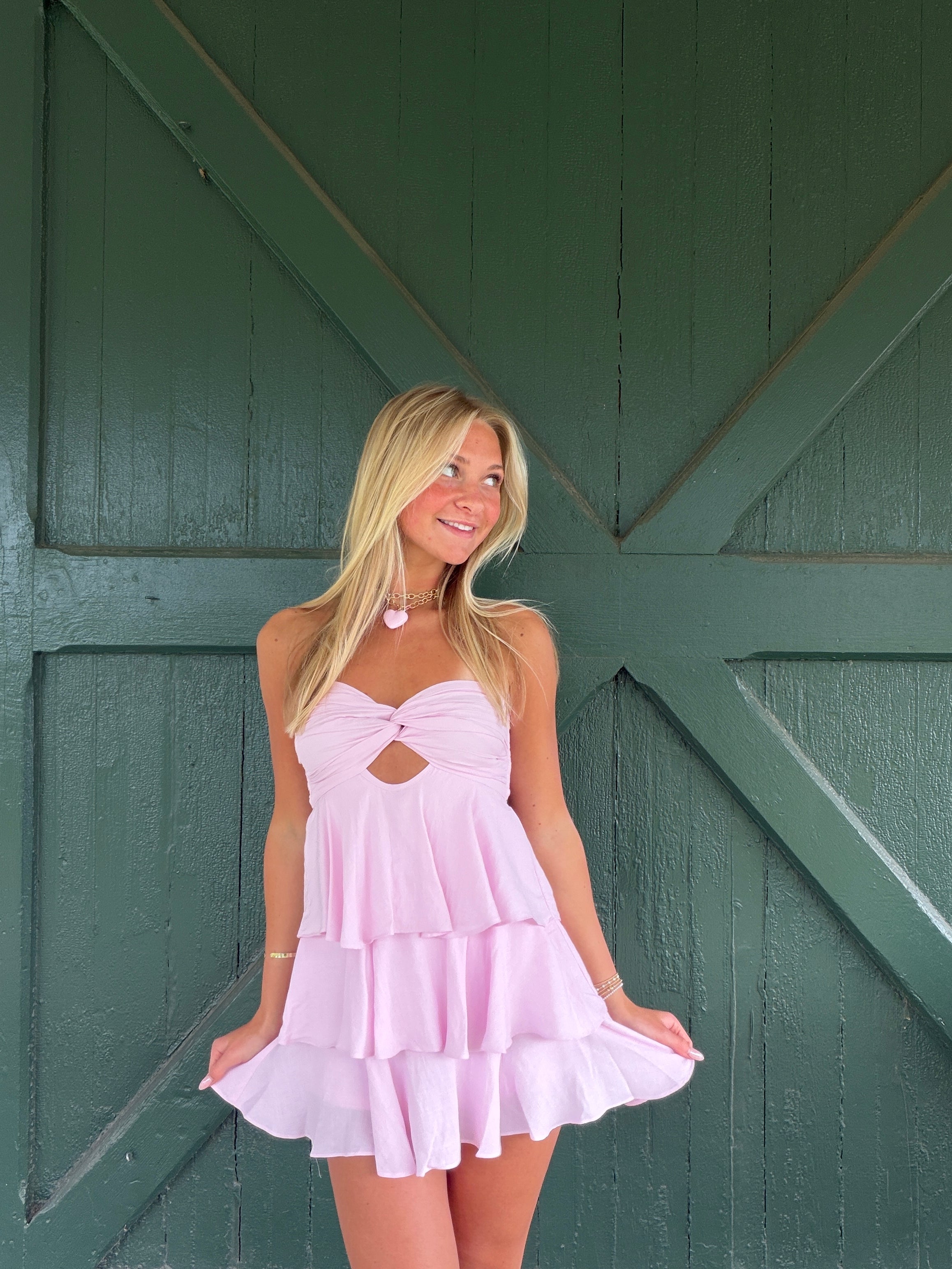 The Marbella Mini Dress -Pink
