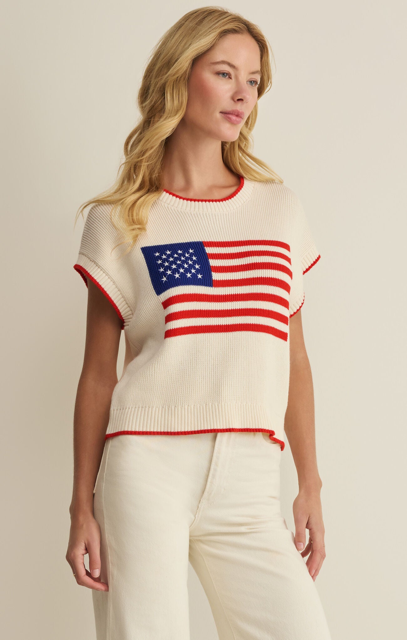 Z Supply Sleeveless Patriot Sweater – Cloud