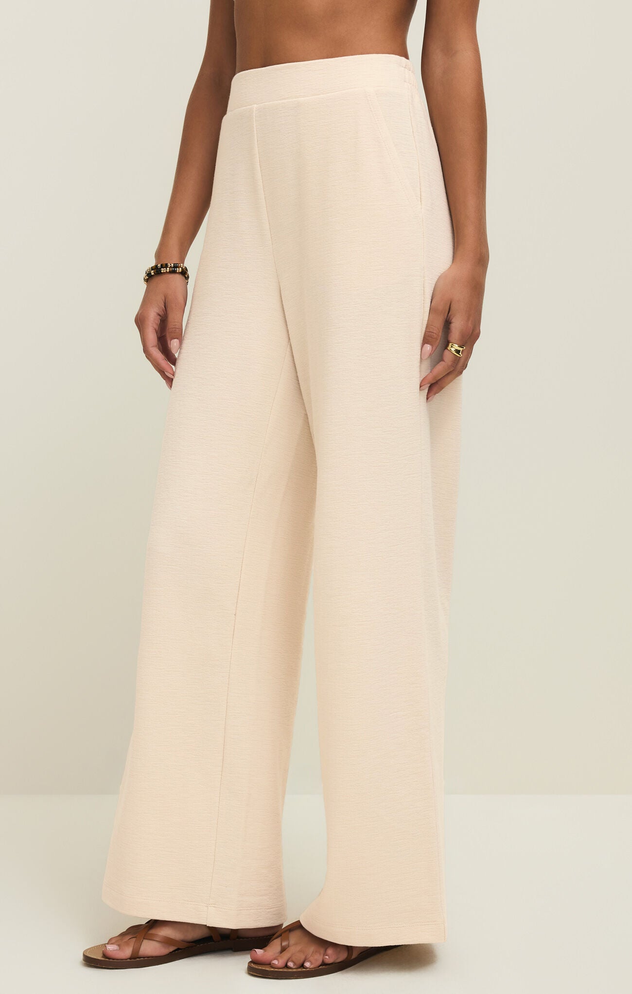 Z Supply Andre Wide Leg Pant Whisper White