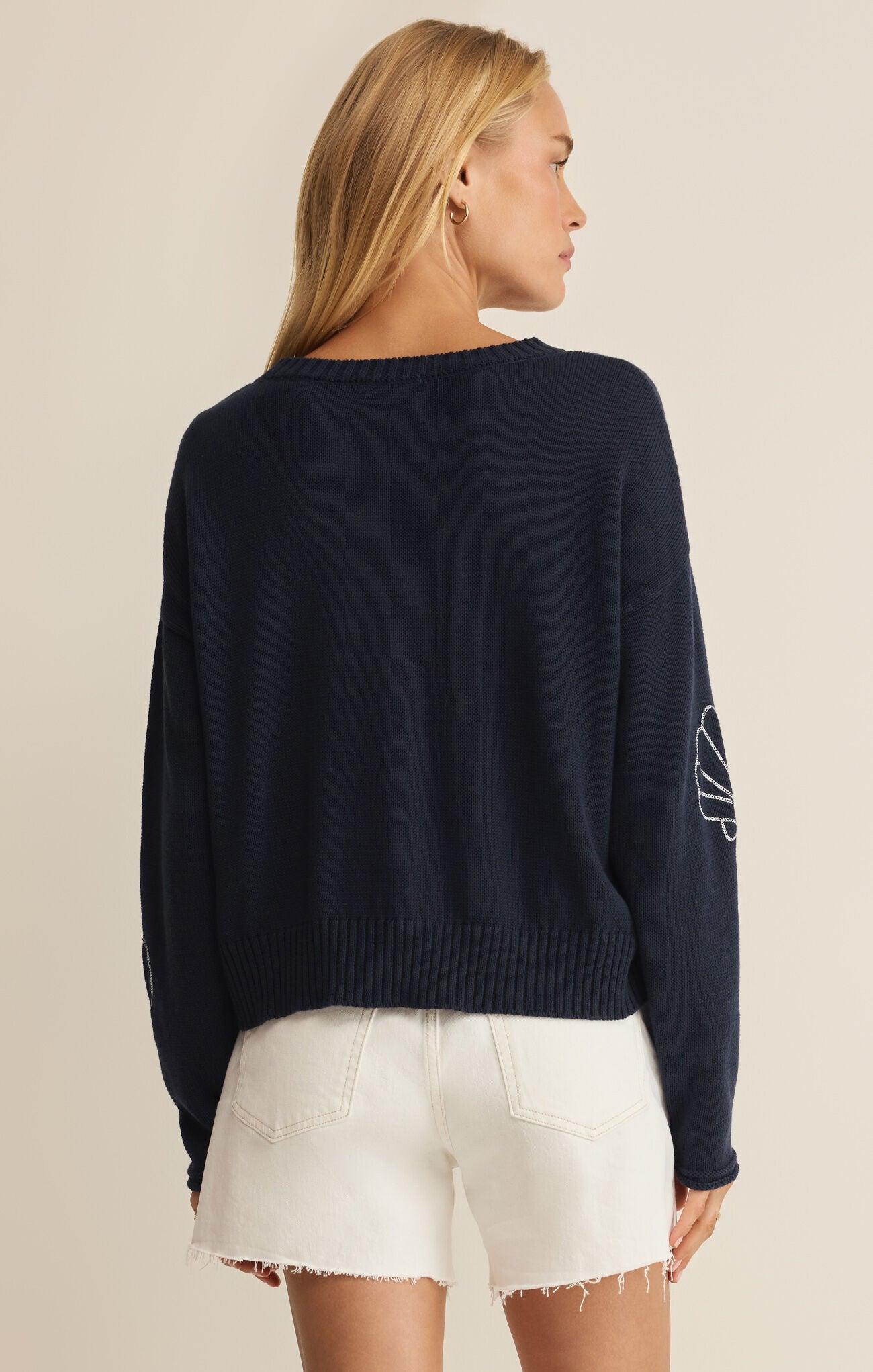 Z Supply Paradise Reef Sienna Sweater – True Navy