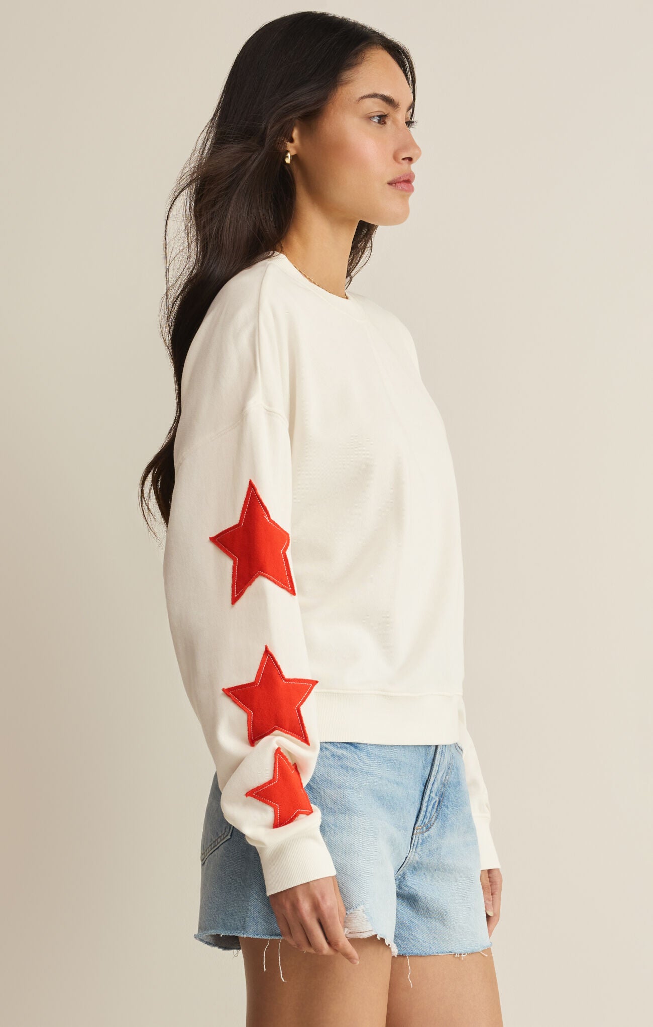 Z Supply Stars First Date Sweatshirt – Sea Salt