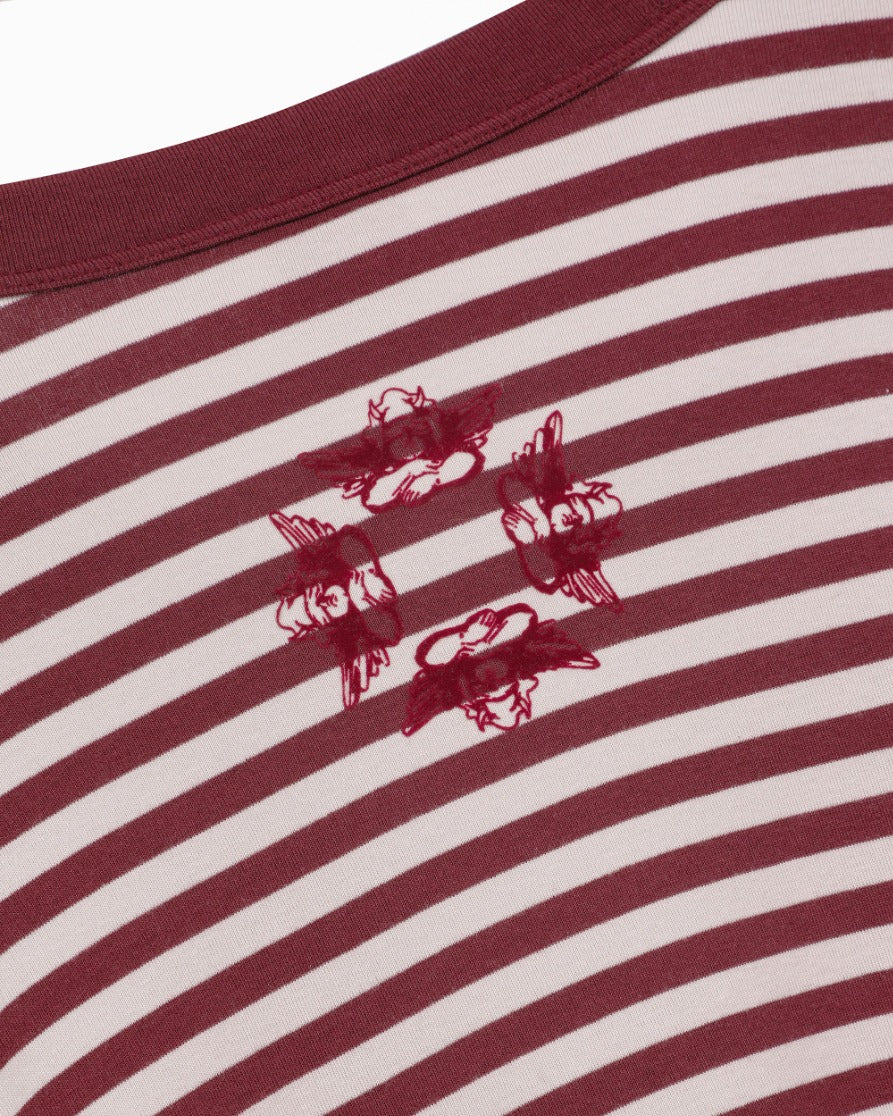 Boys Lie Starlight Boyfriend Long Sleeve | Cropped Striped Graphic Tee
