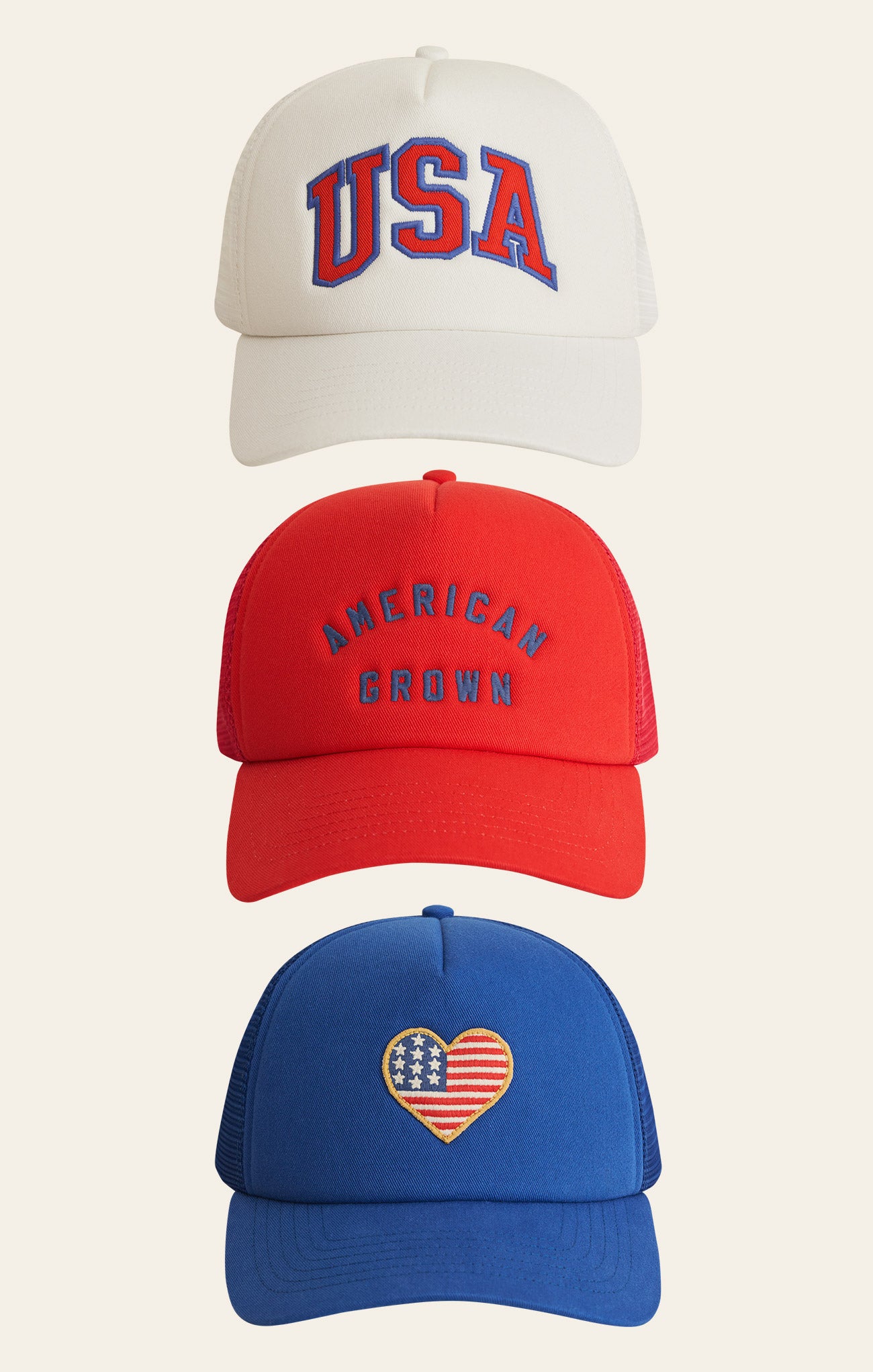 Z Supply USA Trucker Hats