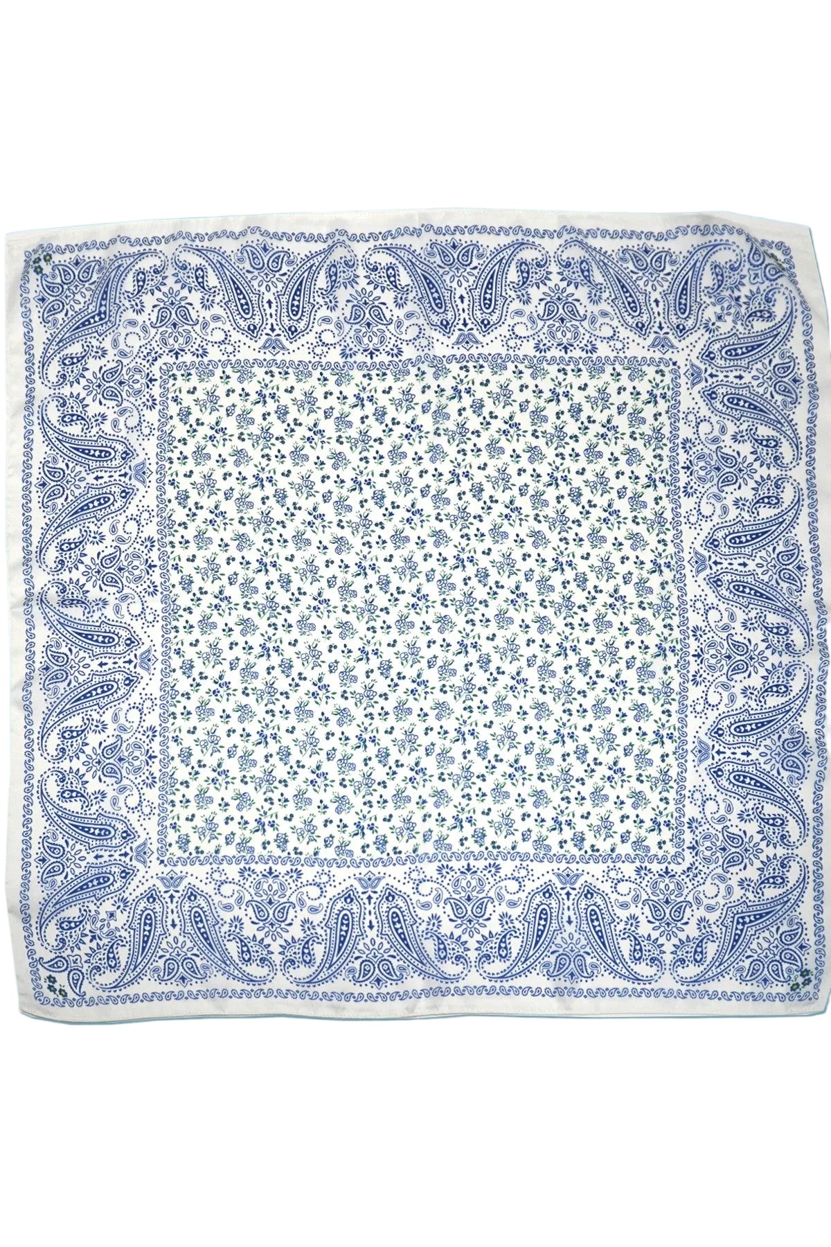 Vintage Muse Floral Toile Bandana Scarf