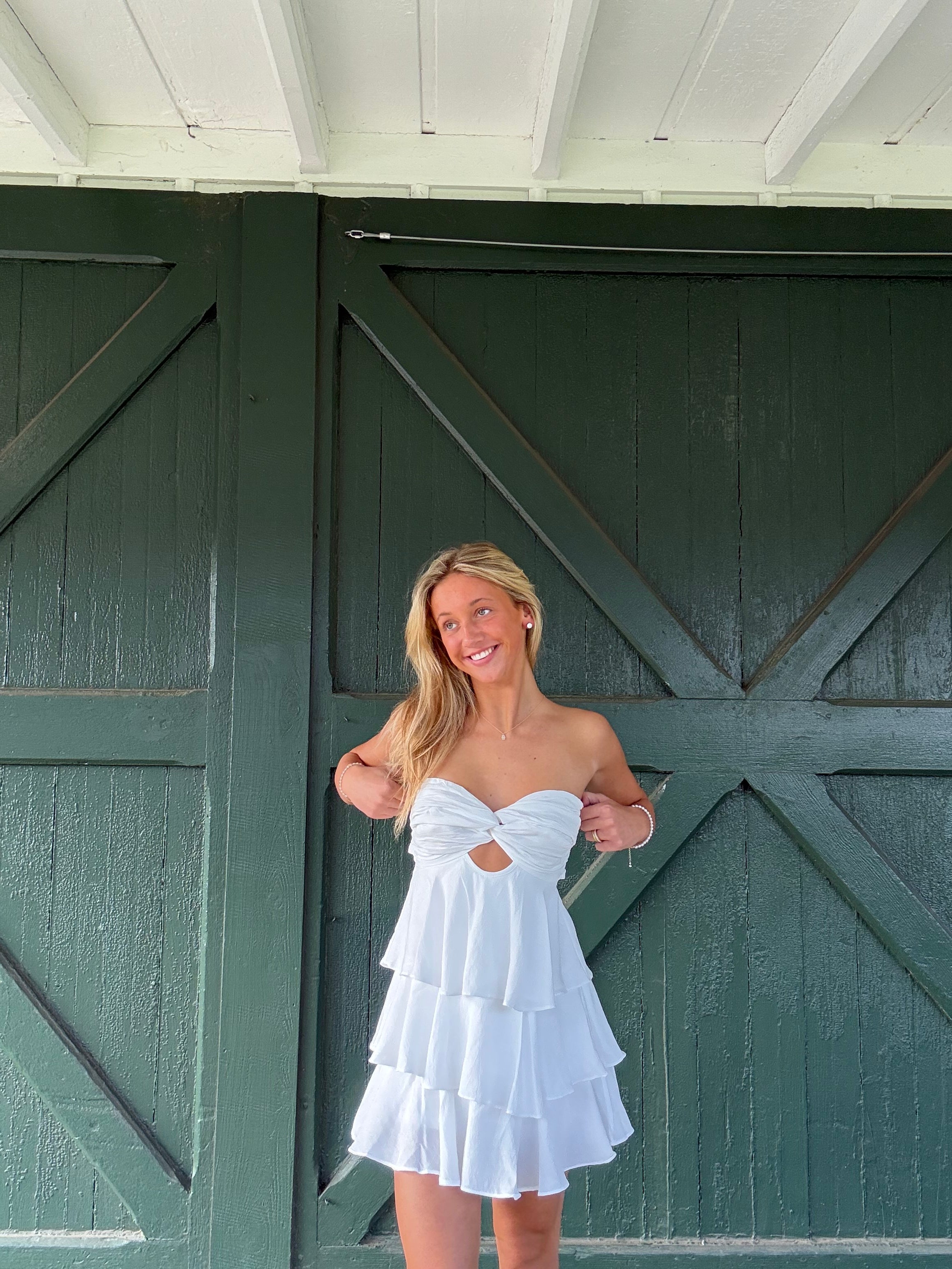 The Marbella Mini Dress - White