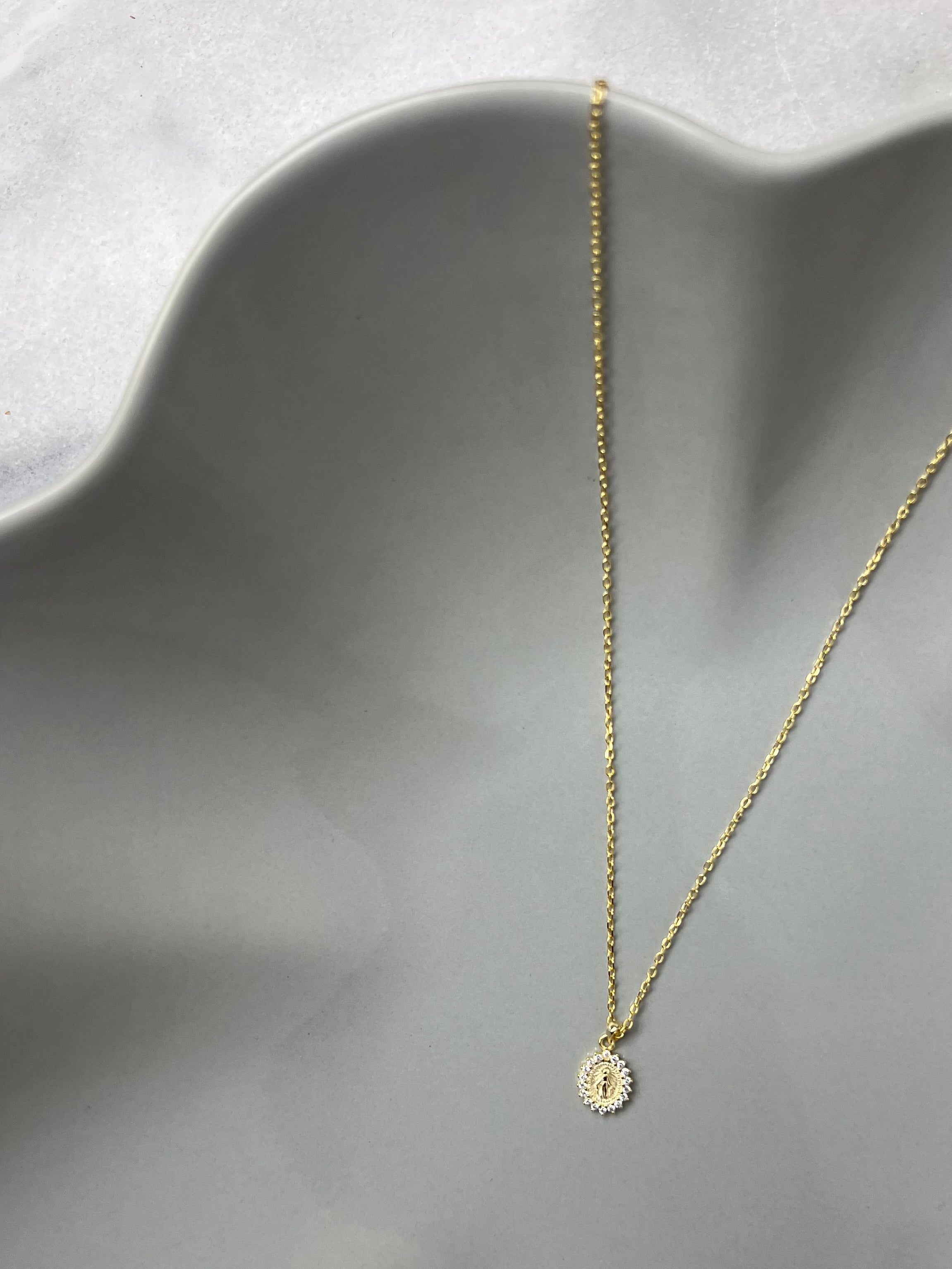 Dainty Mother Mary Necklace