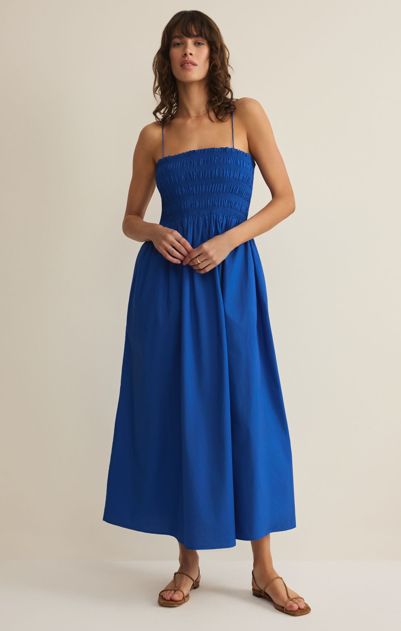 Z Supply Cornelia Poplin Midi Dress