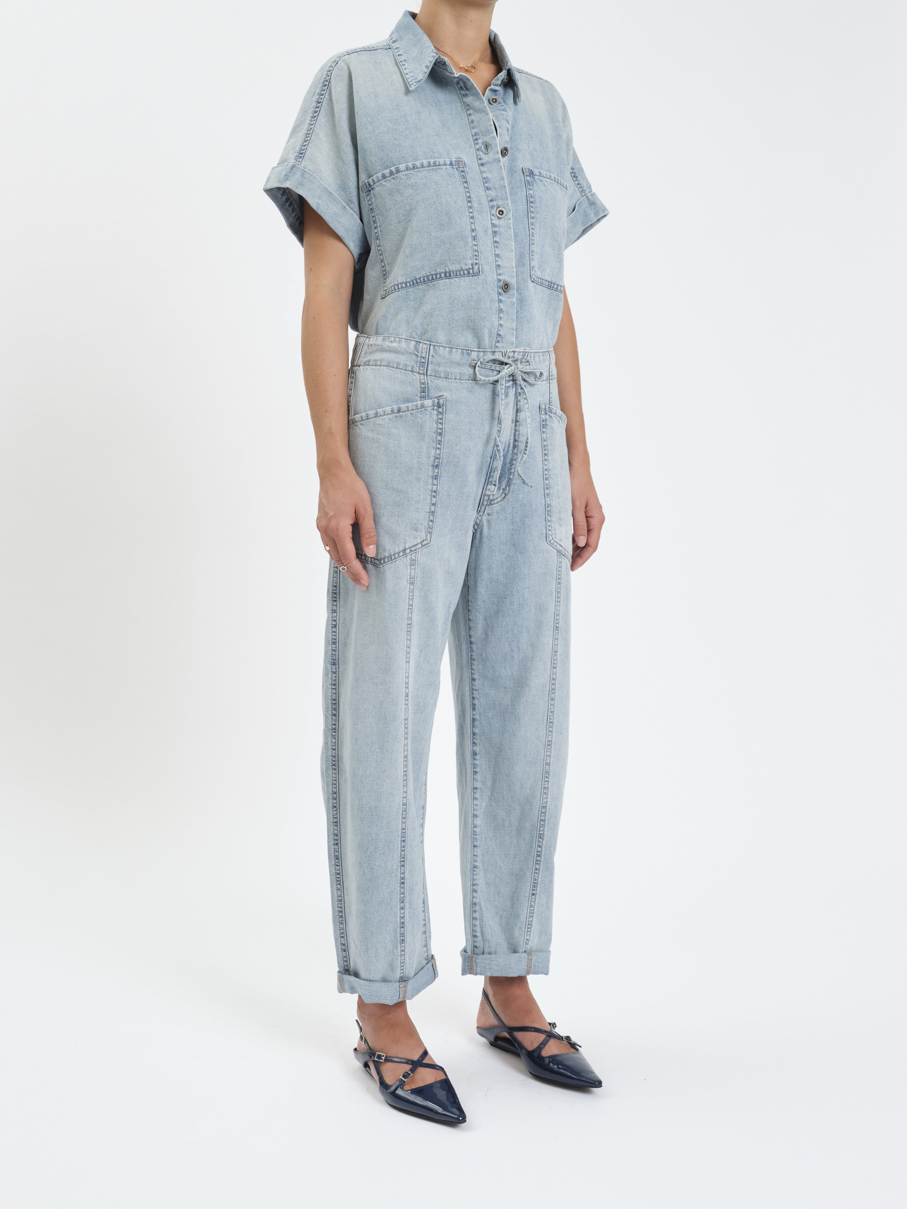Daze Villa Drawstring Barrel Pant