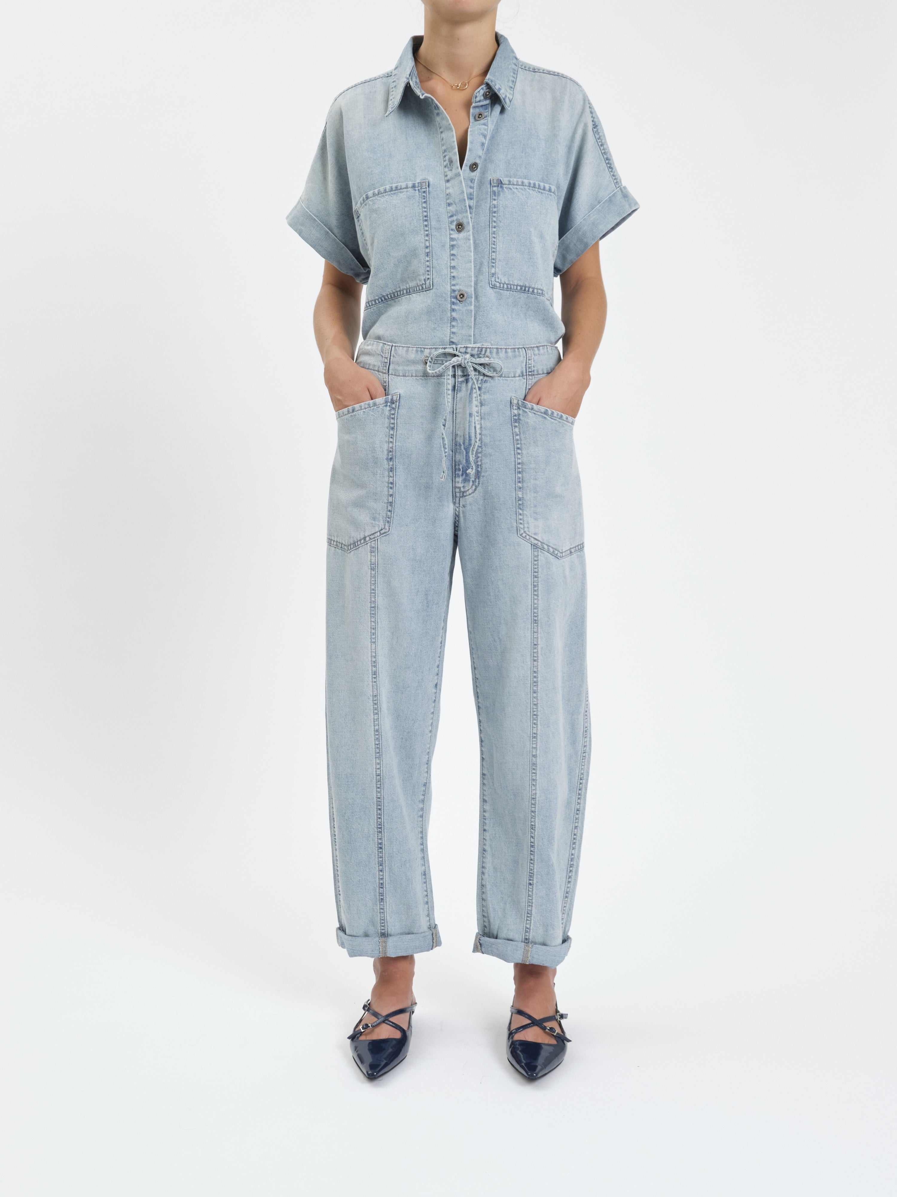 Daze Villa Drawstring Barrel Pant