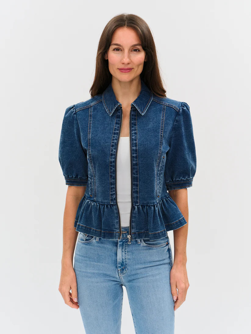 Six Fifty Delancey Peplum Denim Jacket