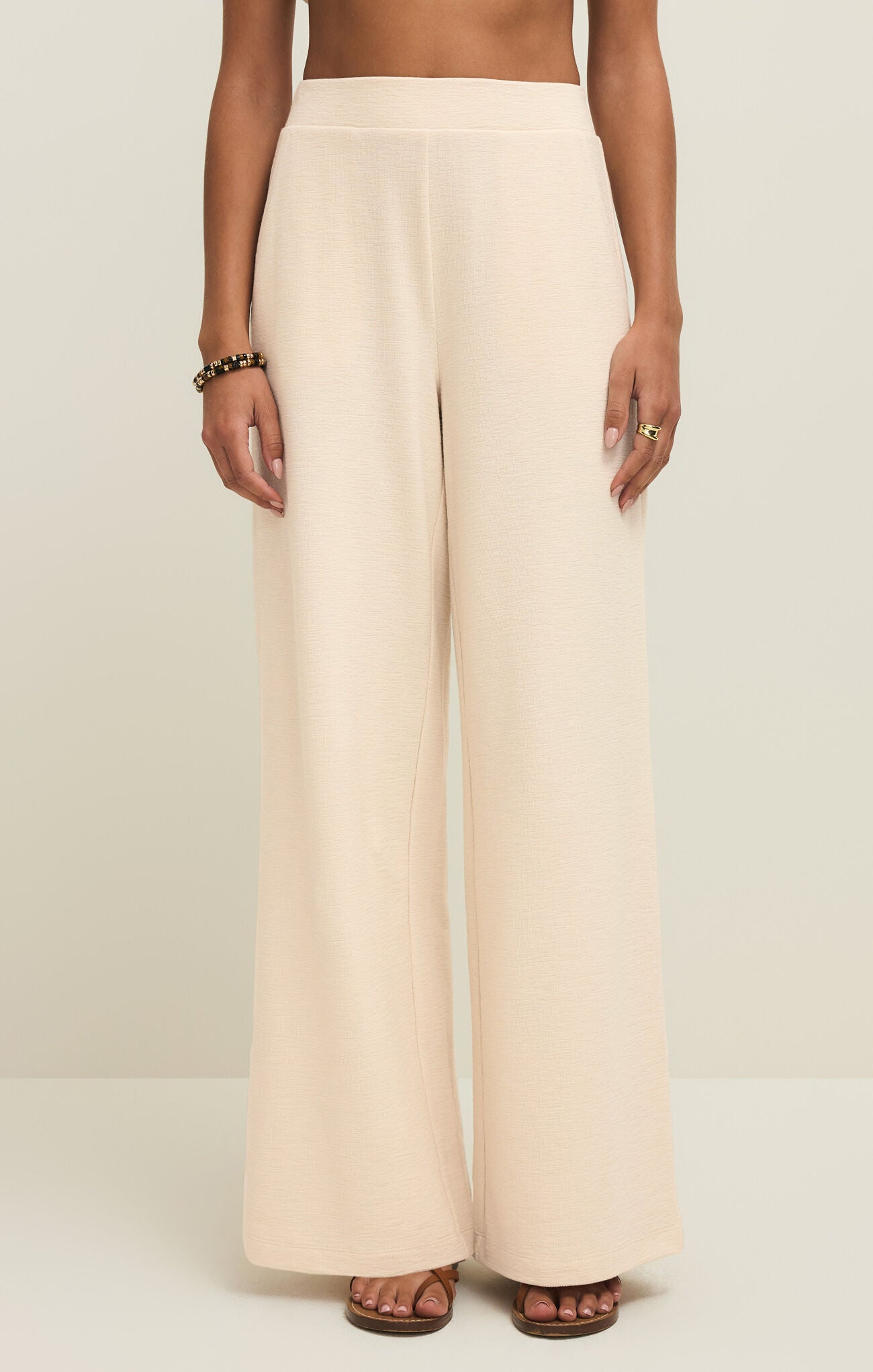 Z Supply Andre Wide Leg Pant Whisper White