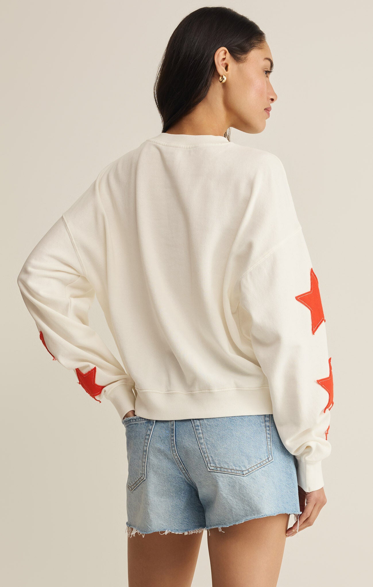 Z Supply Stars First Date Sweatshirt – Sea Salt
