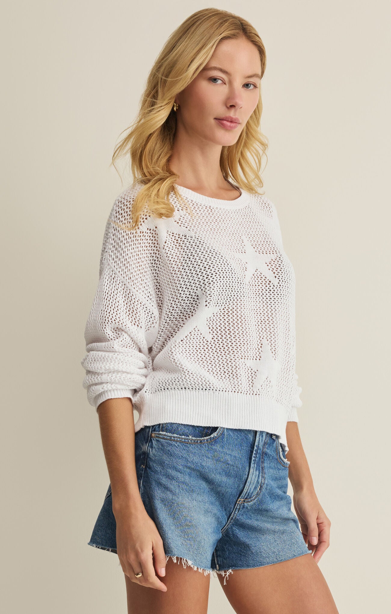 Z Supply Star of the Show Sweater – White
