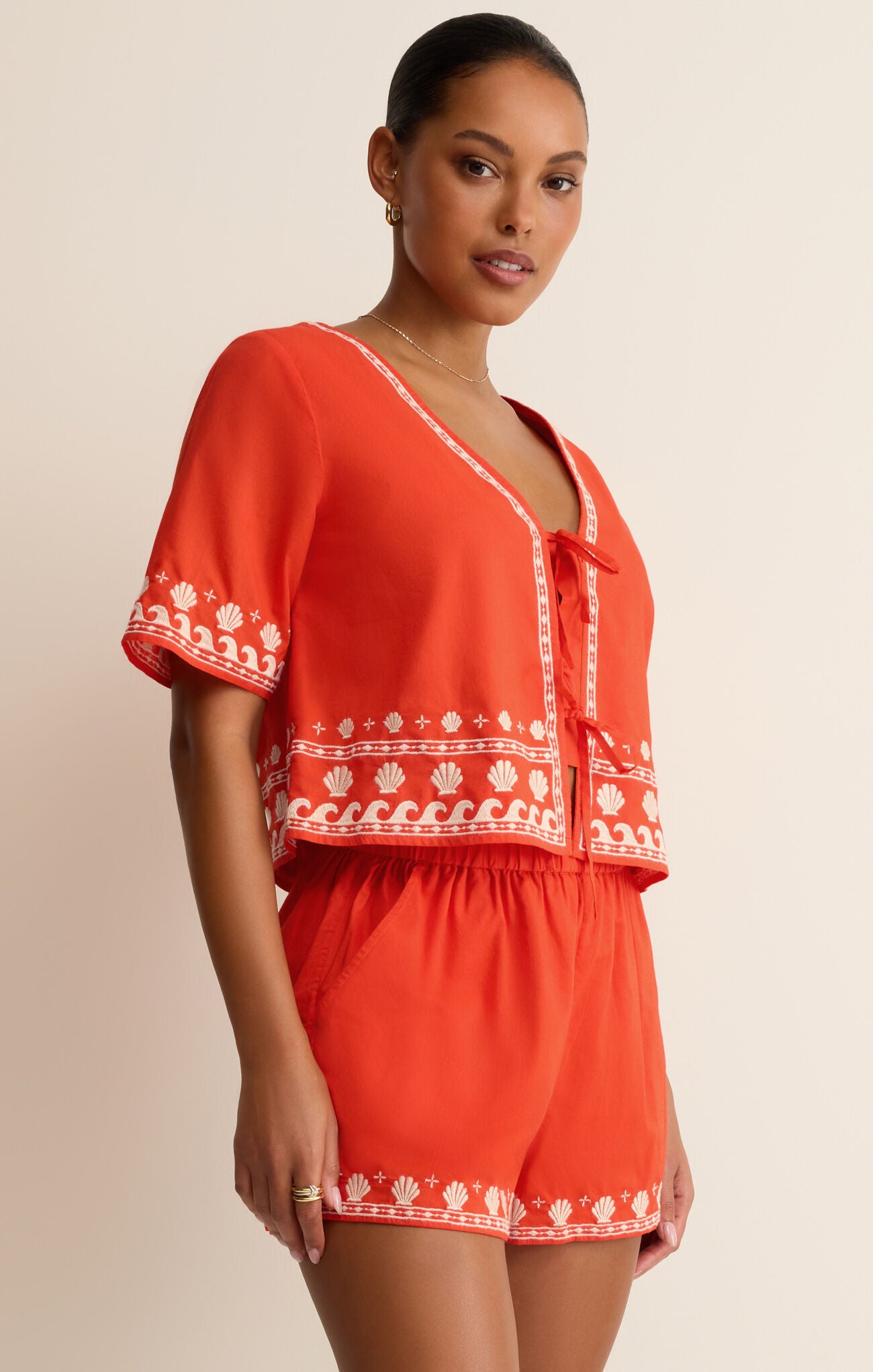Z Supply Cast Of Waves Top – Lychee