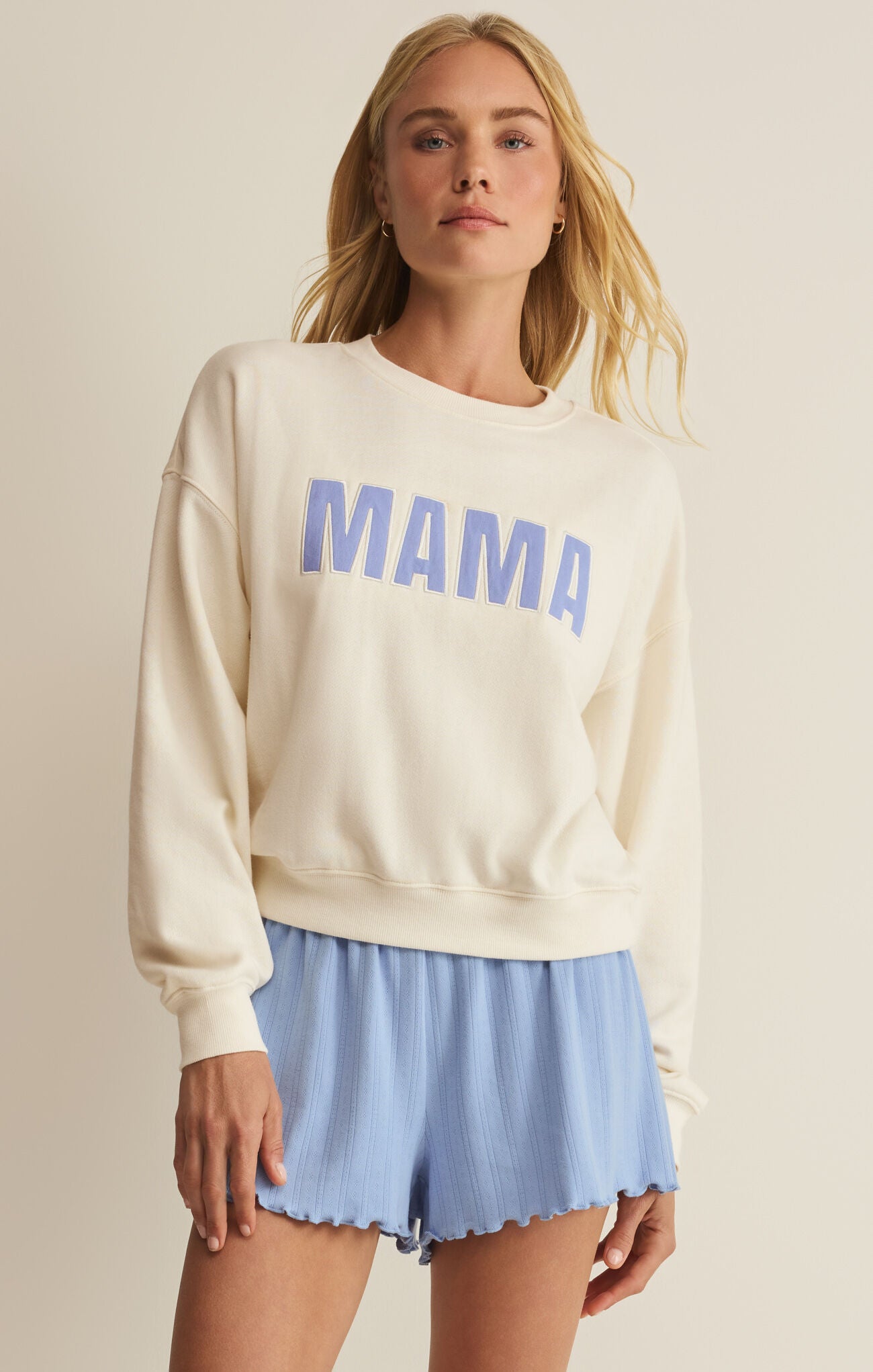 Z Supply Mama Sweatshirt – Vanilla Ice
