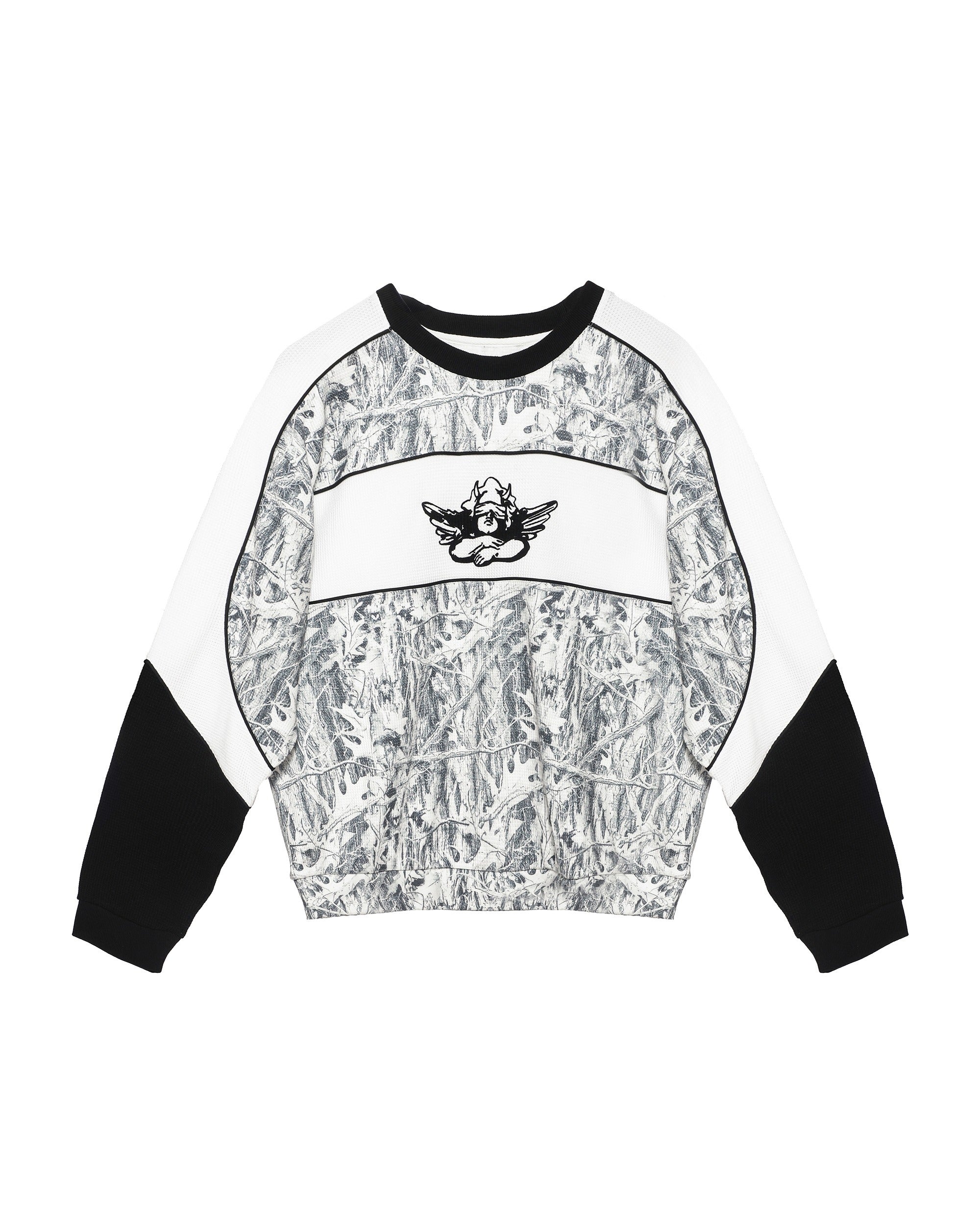 Boys Lie Snowed-In Camo Thermal Kara Crew