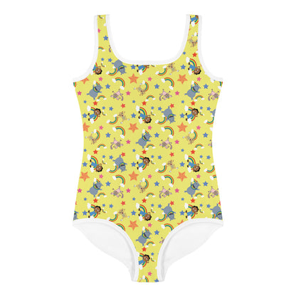 Akili Yellow Kids Swimsuit