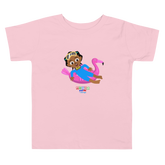 'Akili at the pool' Toddler Short Sleeve Tee