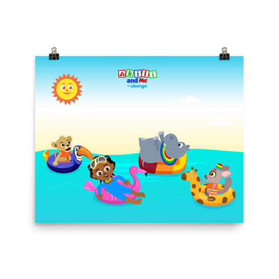 'Akili and friends at sea!' Poster
