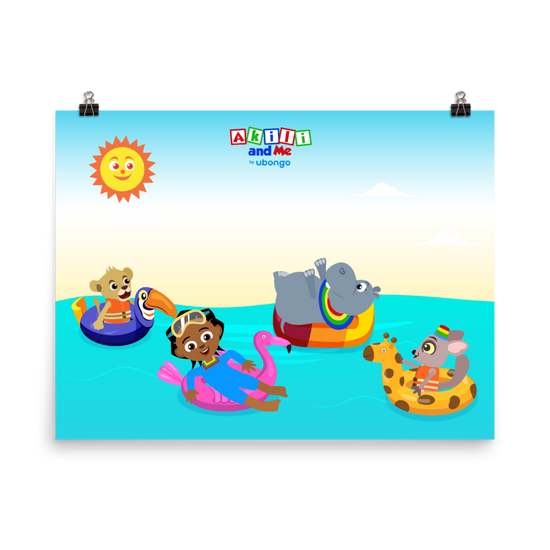 'Akili and friends at sea!' Poster