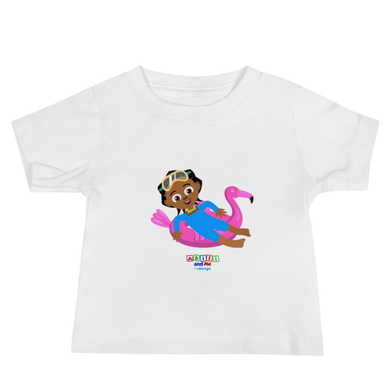 'Akili at the pool' Baby Tee